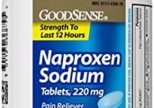 GoodSense Naproxen Sodium Tablets 220 mg, Pain Reliever and Fever Reducer (NSAID), 400 Count