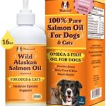 Natural Dog Company Pure Wild Alaskan Salmon Oil for Dogs (16oz) Skin & Coat Supplement for Dogs, Dog Oil for Food with Essential Fatty Acids, Fish Oil Pump for Dogs, Omega 3 Fish Oil for Dogs