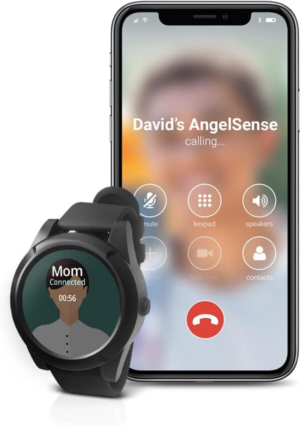 AngelSense Assistive Technology Watch with Personal GPS Tracker for Kids, Teens, Adults, Seniors, Autism, Special Needs, Dementia | Speakerphone, SOS Button, Live Tracking, User-Friendly App