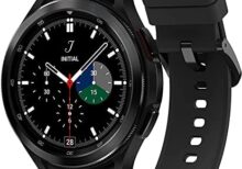 Samsung Galaxy Watch 4 Classic 42mm Smartwatch with ECG Monitor Tracker for Health Fitness Running Sleep Cycles GPS Fall Detection Bluetooth US Version, Black (Renewed)