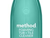 Method Foaming TUB+TILE CLEANER, Eucalyptus Mint, 28 Ounce, 1 pack, Packaging May Vary