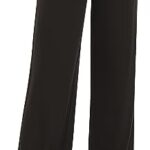Urban CoCo Women's Solid Wide Leg Palazzo Lounge Pants Casual Straight Leg High Waist Stretch Pants