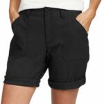 Eddie Bauer Women's Stretch UPF 50 Rolled Hem Adjustable Length Bermuda Shorts