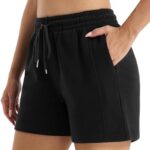 Stelle Women's Drawstring Sweat Shorts Comfy Elastic Shorts Workout Lounge Shorts with Pockets