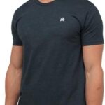 INTO THE AM Mens T Shirt with Logo - Short Sleeve Crew Neck Soft Fitted Tees S - 4XL Fresh Classic Basic Tshirts