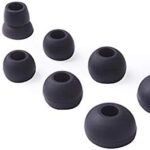 Replacement Silicone Ear Tips Earbuds Buds Set for Powerbeats 2 Wireless Beats by dre Headphones,4 Pairs (Black)