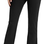 Rammus Womens Yoga Dress Pants with Pockets Stretch Work Pants for Women Bootcut Slacks for Business Office Casual