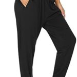 UEU Women's Cozy Yoga Joggers Pants Loose Workout Sweatpants Comfy Lounge Pants with Pockets