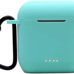 Protective Silicone Case Compatible with Tozo t6, Front LED Visible, Premium Accessory Shockproof tozo t6 Case Cover with Keychain. (Mintgreen)