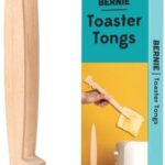 OTOTO Bernie Bunny Toaster Tongs - Rabbit Toast Tongs, Wooden Tongs for Toaster, Wooden Toaster Tongs, Kitchen Tongs - Multipurpose Mini Tongs for Appetizers, Wood Utensils & Cute Kitchen Gadgets