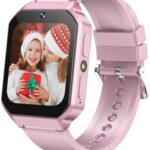 Smart Watch for Kids 3-12 Years Boys Girls, 26 Puzzle Games, Smartwatch with Camera, Pedometer, Stopwatch, Video Voice Music Player Calendar Alarm Clock Learn Card for Children Gifts (Pink)