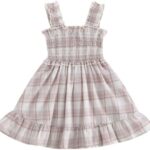MERSARIPHY Toddler Baby Girl Dress Cotton Linen Baby Dress Sleeveless Sundress Girls Summer Clothes