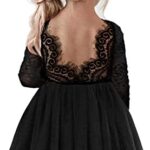 Girl Toddler Full-Length Straight Tulle Tutu Lace Back Party Flower Girl Dress