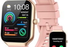Smart Watch for Men Women (Answer/Make Call), 1.96"HD Smartwatch with Heart Rate/Sleep Monitor/Pedometer, 113+ Sports Fitness Tracker Watches, IP68 Waterproof Activity Tracker for Android iOS-Pink