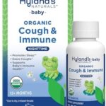 Hyland's Baby Organic Cough Syrup & Immune Support with Agave, Elderberry & Pomegranate - Soothes Cough and Cold, & Supports Immunity - Nighttime - 2 Fl. Oz.