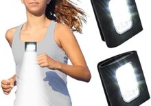 Running Lights 2 Pack Safety Jogging LED Light for Runners and Joggers High Visibility Reflective Running Gear with USB Charging Line and Strong Magnetic Clip for Night Running Walking Hiking