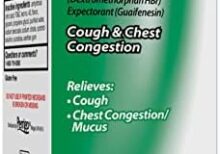 GoodSense Tussin Cough Syrup DM, Cough and Chest Congestion Relief, Raspberry Flavor, 8 Fl Oz