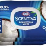 Clorox Scentiva Wipes, Bleach Free Cleaning Wipes, Household Essentials, Pacific Breeze & Coconut, 75 Count (Pack of 3)