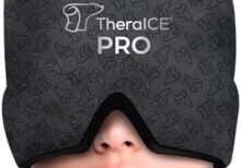 TheraICE Migraine Relief Cap PRO, Headache Relief Cap, Ice Face Mask, Cold Compress Head Wrap for Tension Headache Relief, Stress & Hangover, FocusZone Technology Provides Extra Cooling & Pressure