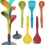 Home Hero 6 Pcs Kitchen Utensils Set - Nested Cooking Utensils Set - BPA Free First Home Essentials Utensil Sets - Household Essentials Kitchen Gadgets (Rainbow)