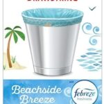 Glad Odorshield Small Drawstring Trash Bags, 4 Gal, Febreze Beachside Breeze, 80 Ct, Pack May Vary