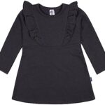 Gerber Baby & Toddler Girls' Long Sleeve Dress with Ruffle Detail