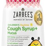 Zarbee’s Kids Cough + Mucus Daytime for Children 2-6 with Dark Honey, Ivy Leaf, Zinc & Elderberry, 1 Pediatrician Recommended, Drug & Alcohol-Free, Mixed Berry Flavor, 4FL Oz