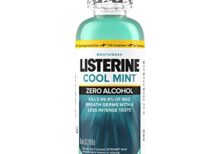 Listerine Zero Alcohol Mouthwash, Less Intense Alcohol-Free Oral Care Formula for Bad Breath, Cool Mint Flavor, 3.2 fl. oz