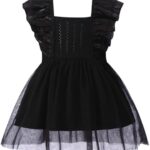 Infant Baby Girls Tutu Dress Sleeveless Tulle Sundress Casual Party Backless Dress Size 0-24 Months