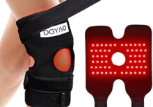 Red Light Therapy Device for Joint Pain Relief, 880nm Infrared Light Therapy Wearable Adjustable Wrap for Knee Elbow, Home Use Led Light Therapy Pads