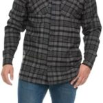 Wrangler Men's Big and Tall Flannel Button Down Plaid Shirt