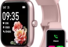 Smart Watch for Men Women with Bluetooth Call,Alexa Built-in Smartwatch,1.83"DIY Dial Fitness Watch with Sleep Heart Rate SpO2 Monitor,100+ Sport Mode,IP68 Waterproof Watch Compatible with Android iOS