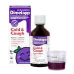 Dimetapp Children’s Cold & Cough Medicine, Cough Suppressant, Nasal Decongestant, Antihistamine, Relieves Nasal Congestion, Cough, Itchy, Watery Eyes & Sneezing, Grape Flavor, Alcohol-Free, 8 Fl Oz