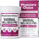 Physician's CHOICE Vaginal Probiotics for Women - Unique with Licorice Root - PH Balance, Odor Control, Yeast, Vaginal Microbiome & Feminine Health - 6B CFU - Organic Prebiotic, Cranberry - 30 CT