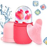 AURUZA Ice Face Roller and Gua Sha Set, Ice Roller for Face & Eye Puffiness Relief Beauty Facial Rollers Mold Icing Massage Skin Care Tools for Brighten Lubricate Shrink Pores Remove Fine Lines…