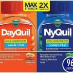 Vicks DayQuil & NyQuil Ultra Concentrated Liquicaps Co-Pack, Cold & Flu Medicine, Powerful Multi-Symptom Daytime & Nighttime Relief for Headache, Fever, Sore Throat, Minor Aches & Pains, & Cough, 96ct