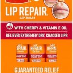 O'Keeffe's Lip Repair Lip Balm with Cherry & Vitamin E Oil; Stick (Pack of 3)