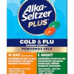 Alka-Seltzer Plus Power Max Cold & Flu Day+Night Medicine: Cough Suppressant, Cold and Flu Medicine For Adults and Children 12 Years and Older, 36 Count, Packaging May Vary