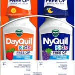 VICKS Kids DayQuil & NyQuil Cold & Cough Multi-Symptom Relief Liquid Medicine, Free of Artificial Dyes & Sugar, Specially Formulated for Ages 6+, 6oz