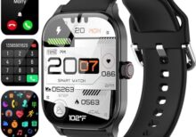 Smart Watch, 2024 HD 2.01" Smartwatch for Android Phones iPhone(Answer/Make Call), IP68 Waterproof Fitness Tracker for Men Women with Heart Rate, Sleep Monitor, Spo2, Pedometer, 100+ Sports Watches