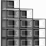 Kuject X-Large Shoe Storage Boxes Organizers Clear Plastic Stackable 12 Pack, Shoe Rack & Holder Substitute, Sneaker Containers, Toy Storage Organizer Bins for Entryway, Closet, Under Bed, Black